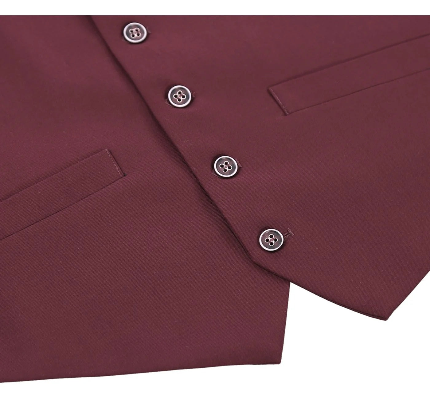 Burgundy Classic Suit Vest Separate