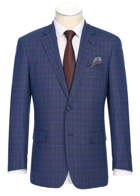 Classic Fit Sport Coat Blue Plaid S/S 2025 | 294-47