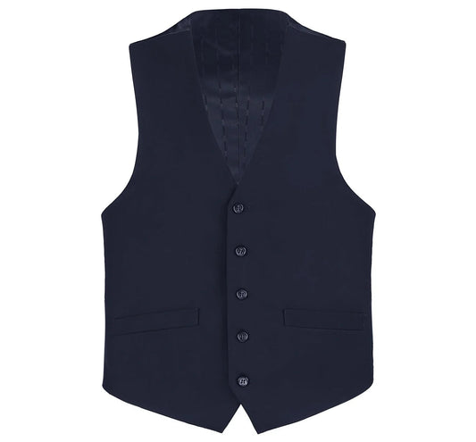 Wool Dark Navy Suit Vest Separate