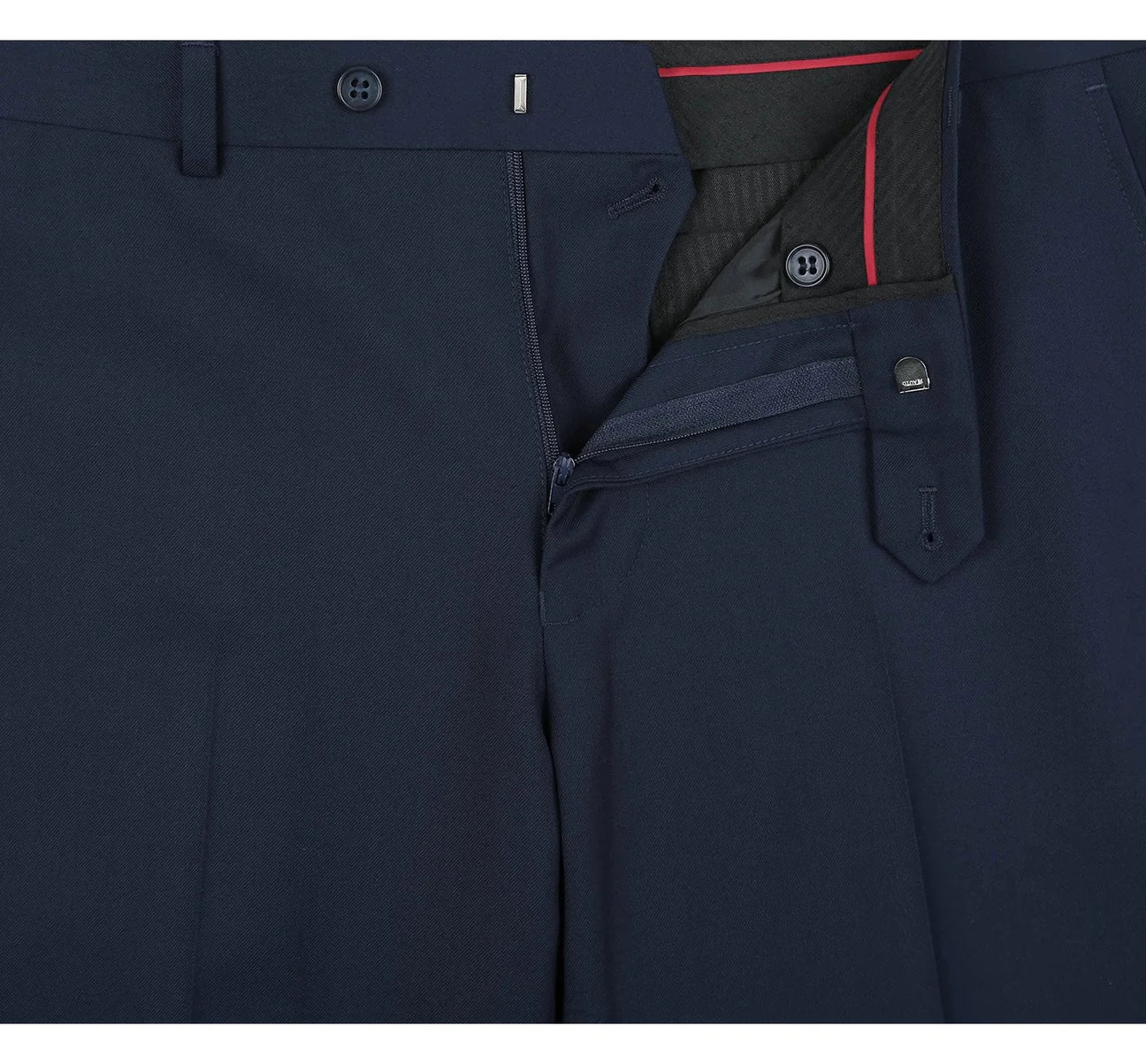 Flat Front Suit Pant Navy