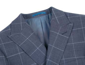 Blue Plaid 2-Piece Suit | Slim Fit