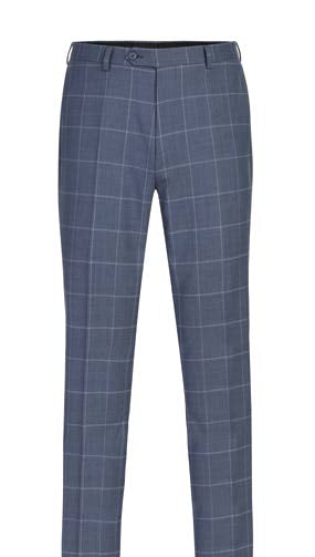 Blue Plaid 2-Piece Suit | Slim Fit