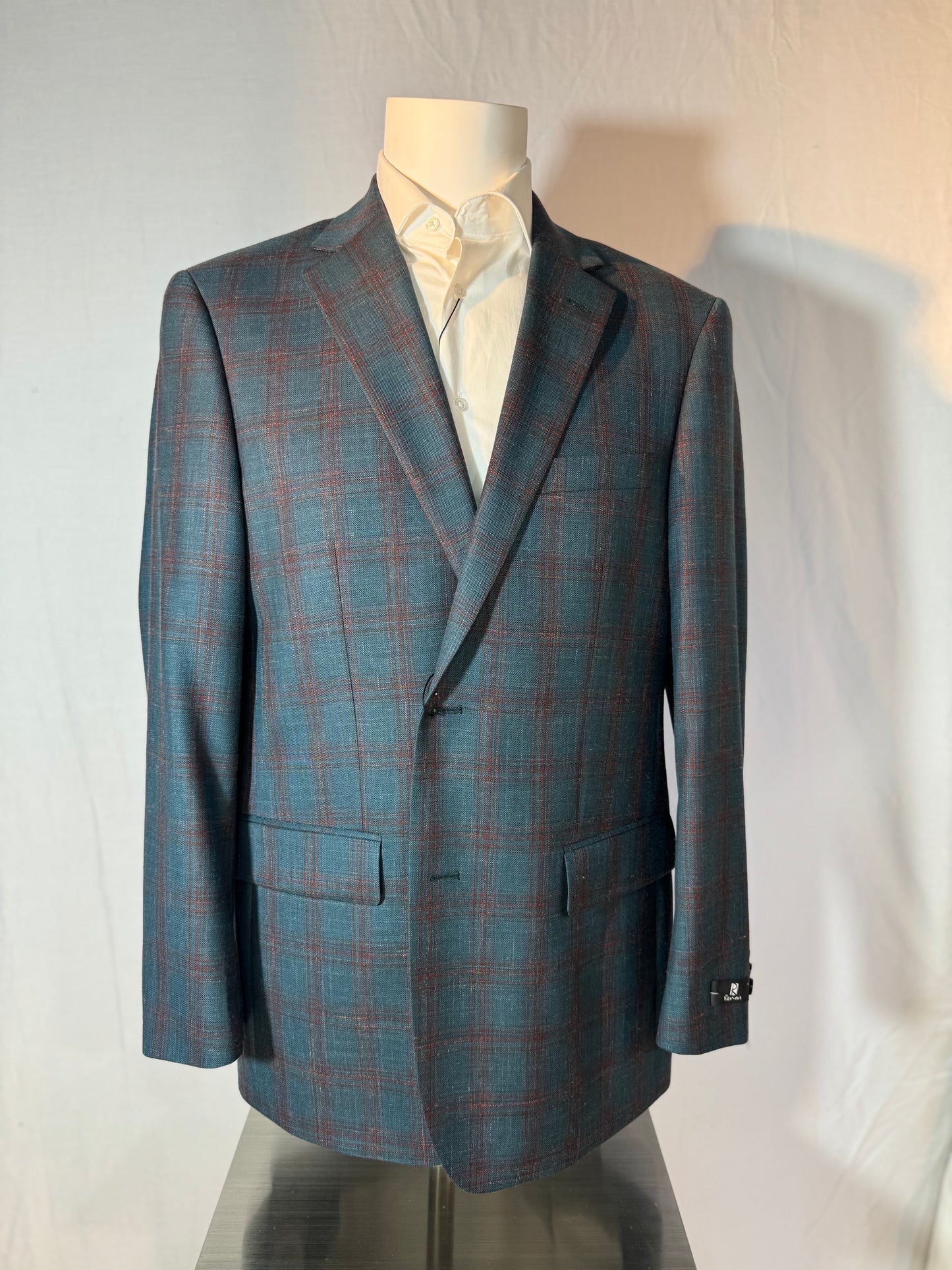 Green, Blue, & Red Plaid Sport Coat
