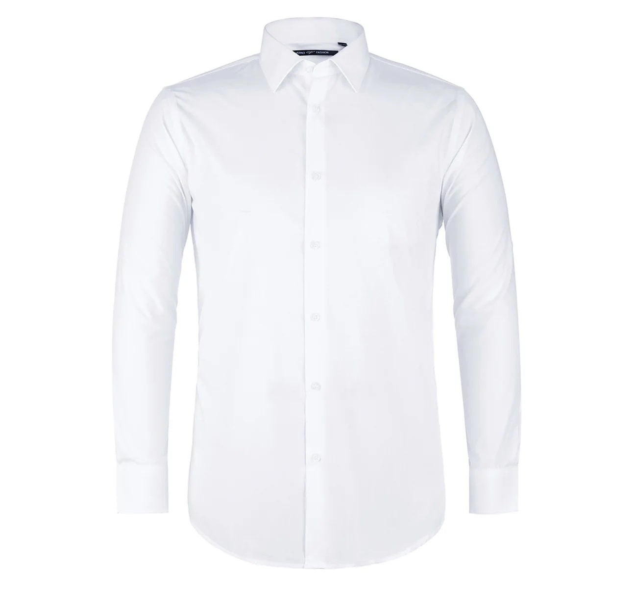Spread Collar Dress Shirt White